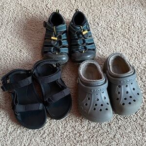 Toddler Keen, Crocs and Tevas